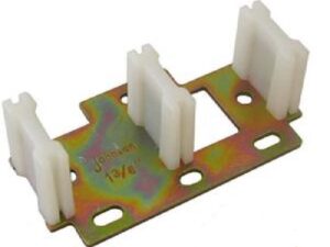 Guía de piso doble para puertas de 3/4 in o 1-3/8 in Johnson #2135