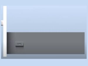 Corredera DTC metal box full extension push 20 in color gris antracita, 6.77 in alto - HT435004A11G