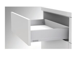 Corredera DTC metal box full extension soft close 20 in color blanca, 4.96 in alto - HT125004A11W