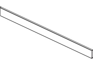 White square cross rail for DTC Magic Pro inner drawer, for cutting to size, 43.3 in - HT10071W