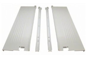Blum METABOX 22 in Long x 3-3/8 in High Drawer Slide Set, White - 320M5500C15