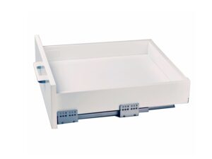 Corredera Trebol Slim Box full extension soft close blanca 20 in x 5.04 in (128 mm)