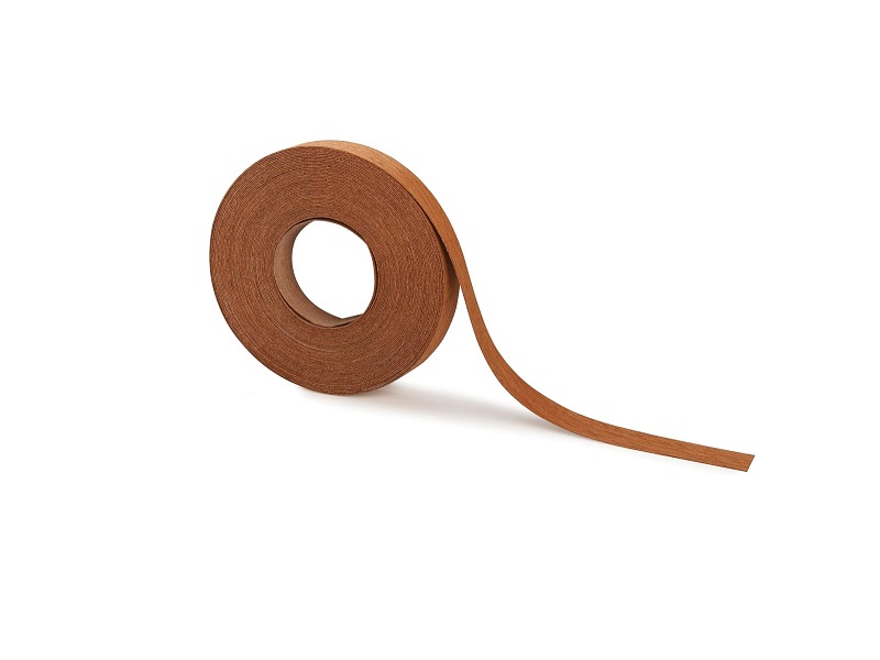 Edge banding Caoba Khaya 2 in con pega - por ft (250 ft por rollo)