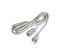 6 ft (2 m) white extension cord