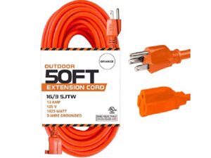50 ft orange extension cord