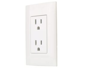 Receptáculo duplex oculto blanco con tapa - AKSI - 124825