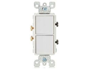 Switch doble Decora blanco 15A