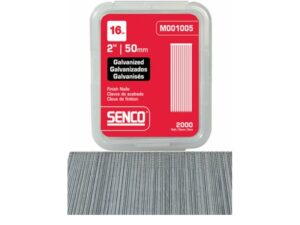 Senco M001003 16 gauge x 1-1/2 in T-head straight strip finish nails galvanized, 2000 per box