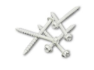 1/4 x 2-3/4 in Hex-washer-head Tapcon concrete screws, 100-pieces box, white