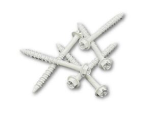 1/4 x 3-1/4 in Hex-washer-head Tapcon concrete screws, 100-pieces box, white
