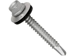 #10 x 3/4 steel external hex head washer sharp point roofing screws