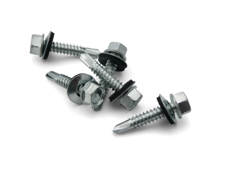 Tornillo Tek para techos #10 x 2 in con goma