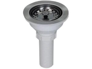 Metal sink strainer