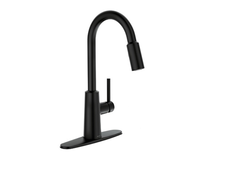 Kitchen Faucet Single Hole Deck Plate in Black