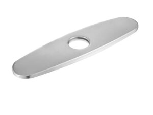 Kitchen Faucet Single Hole Deck Plate in stainless steel