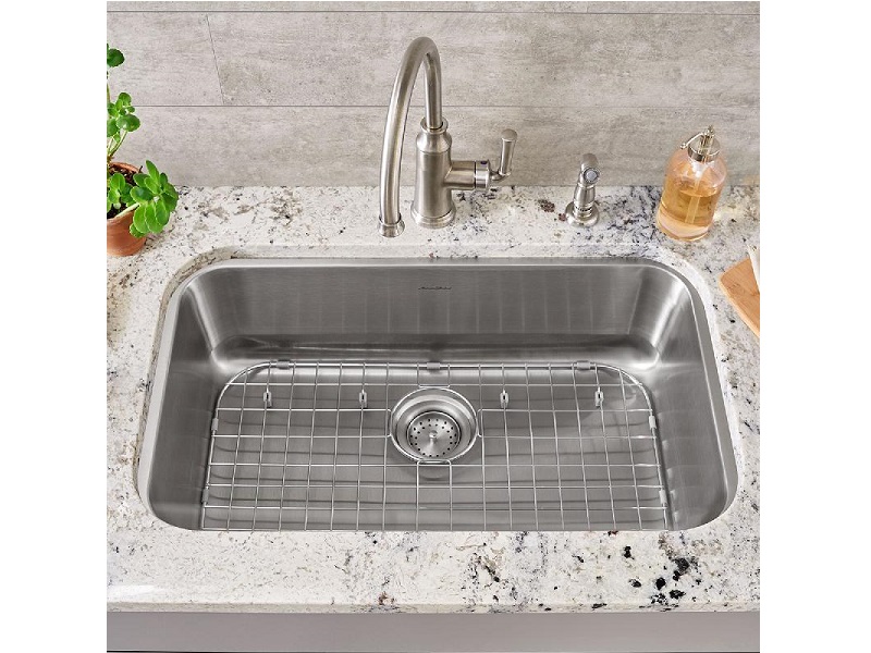 14.2 in x 12.6 in chrome bottom grid for kitchen sink FRU201