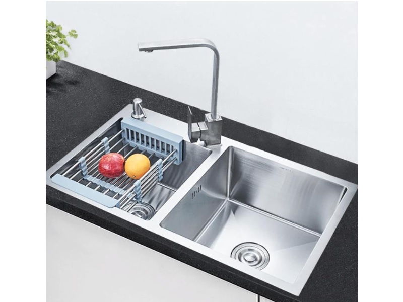 Fregadero Luxury sobrepuesto doble 33 in x 22 in x 9 in