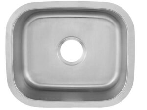 18 in x 16 in x 8 in undermount single bowl rounded corners kitchen sink