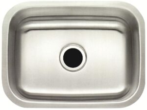 23 in x 17 in x 8 in undermount single bowl rounded corners kitchen sink