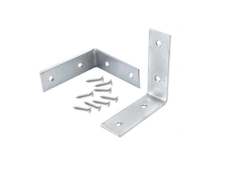 1 in zinc plated corner brace, pack of 4