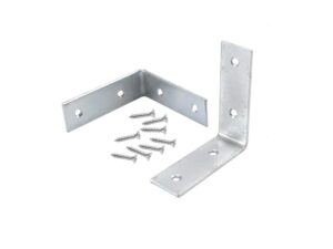2-1/2 in zinc plated corner brace, pack of 4
