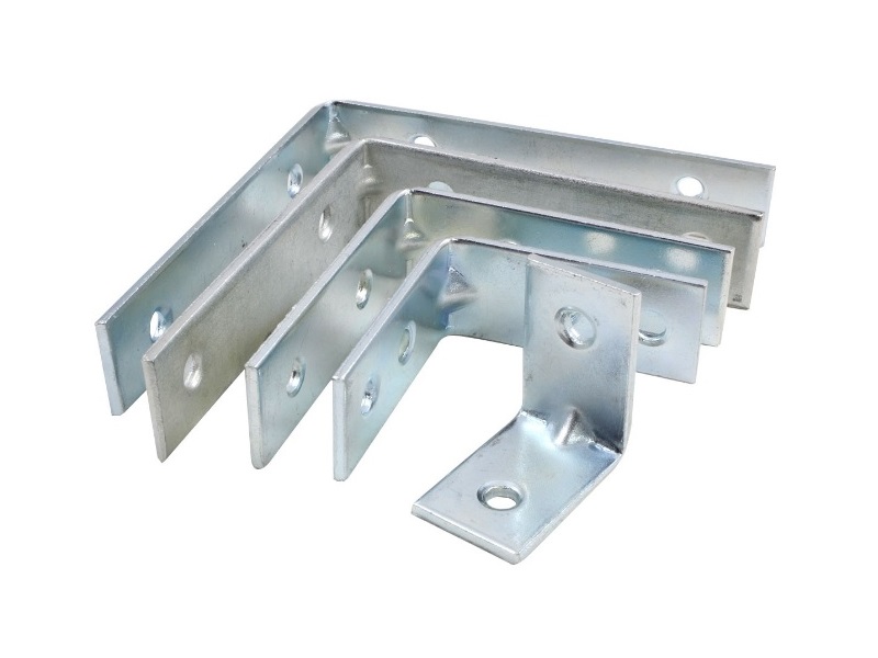 Escuadra de metal en L de 3 in, paquete de 4 unidades (cornrer brace)