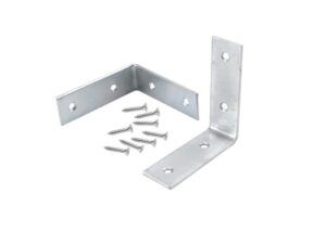 1 in zinc plated corner brace, each
