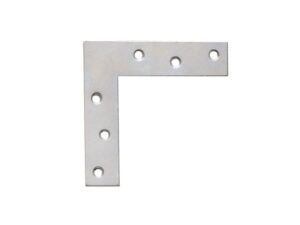 2 in zinc plated flat corner, each