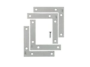 Escuadra de metal en L flat de 2-1/2 in, por unidad (flat corner)