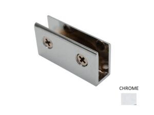 Glass shelf support brushed nickel, per pair, model BCM128-10-BN