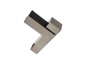 Glass shelf support brushed nickel, per pair, model BCM163-1-BN