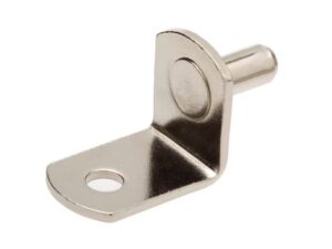 Shelf Support, steel, nickel-plated, 1/4 in with Screw hole - 282.11.752 - HVA001-00