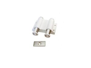 Double magnetic push latch Imex white - 68504-WH