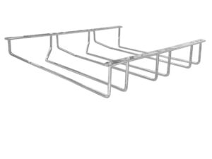 Metal double wine glass rack