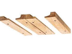 Wood double wine glass rack 11 in x 7 in