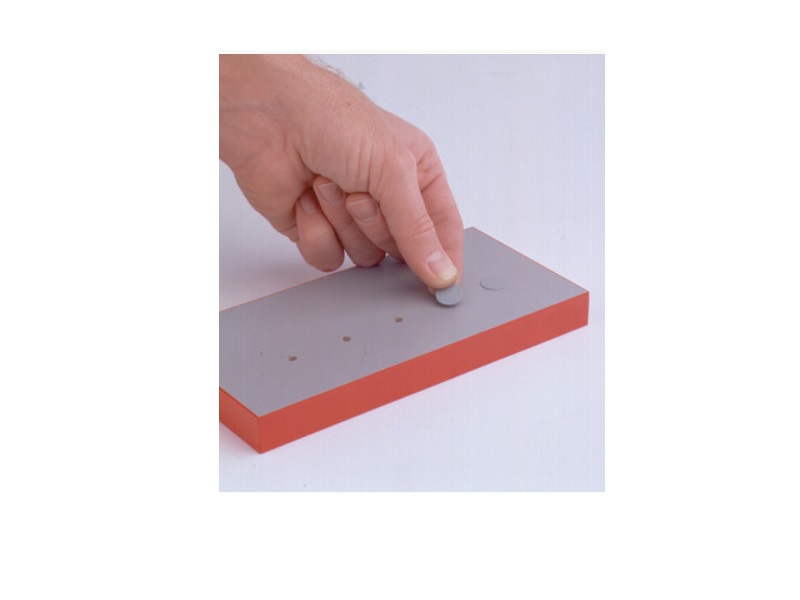 Cubre tornillos adhesivo Fastcap Peel & Stick, PVC, 14mm, Fog Gray - 045.23.510