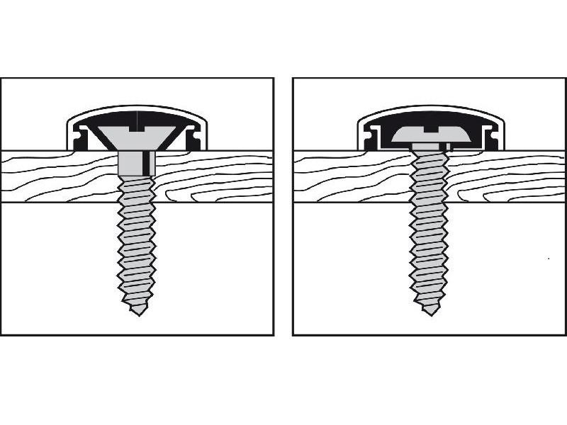Cobertor de plástico blanco para tornillos #8 - 045.06.709