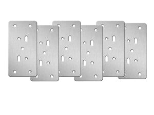 Hinge repair plate, base plate, each