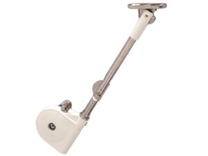 Lid Stay, steel, nickel plated, white, 200mm - 365.31.700