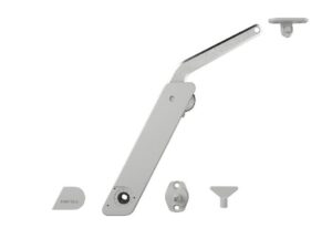 Free Flap H 1.5, D, Set, plastic, gray / zinc, nickel plated - 372.28.630