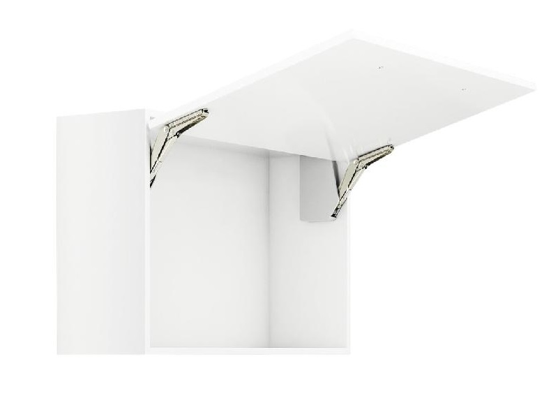 Hafele Free Flap 3.15 model E, con cierre lento (soft close), de acero niquelado de plástico gris - 372.91.331