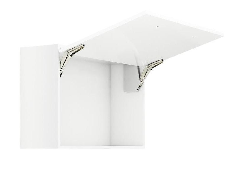 Hafele Free Flap 3.15 model G, con cierre lento (soft close), de acero niquelado de plástico gris - 372.91.333