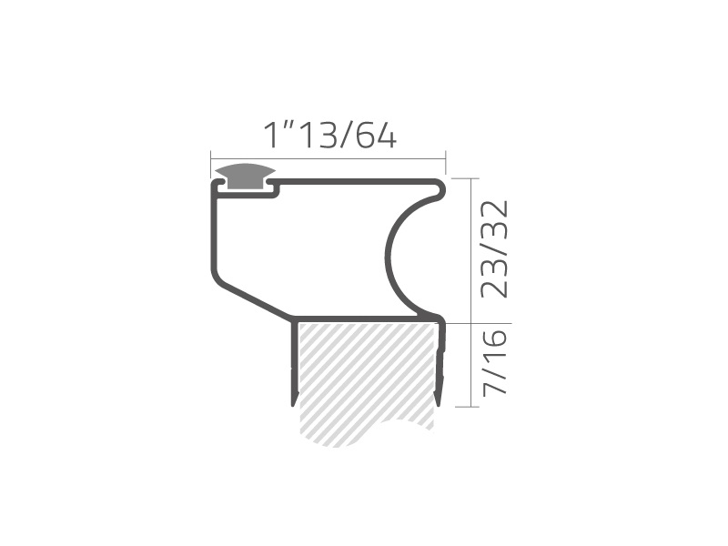 Kit extra para closet Euro Classic para puerta de 3/4 in - CLH-19