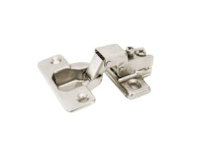 Soft-close face frame hinge, 5/8 in, plate included, 1 pair