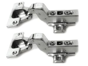 Soft-Close clip-on Inset hinge, plate included, 1 pair