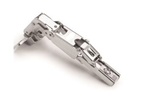 Soft-Close clip-on Hinge, 205° Opening Angle, plane plate included, 1 pair