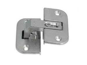 A-Series, pie cut corner hinge, 78 degree, zinc, nickel plated - 343.90.710