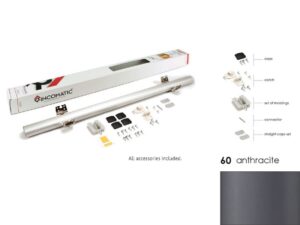 Rincomatic RincoPlus40 decorative corner hinge 29-3/4 in, anthracite grey