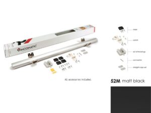 Rincomatic RincoPlus40 decorative corner hinge 29-3/4 in, matt black