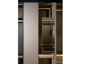 Espejo giratorio para closet color champagne marca Trebol - HEO081 - 1-7/32 x 12-1/8 x 36-13/16 in